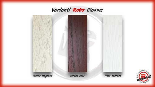 "Classic" has three colours: Verona Magnolia, Verona Noce and Itaca Carrara.